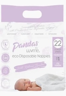 Size 1 biodegradable nappies