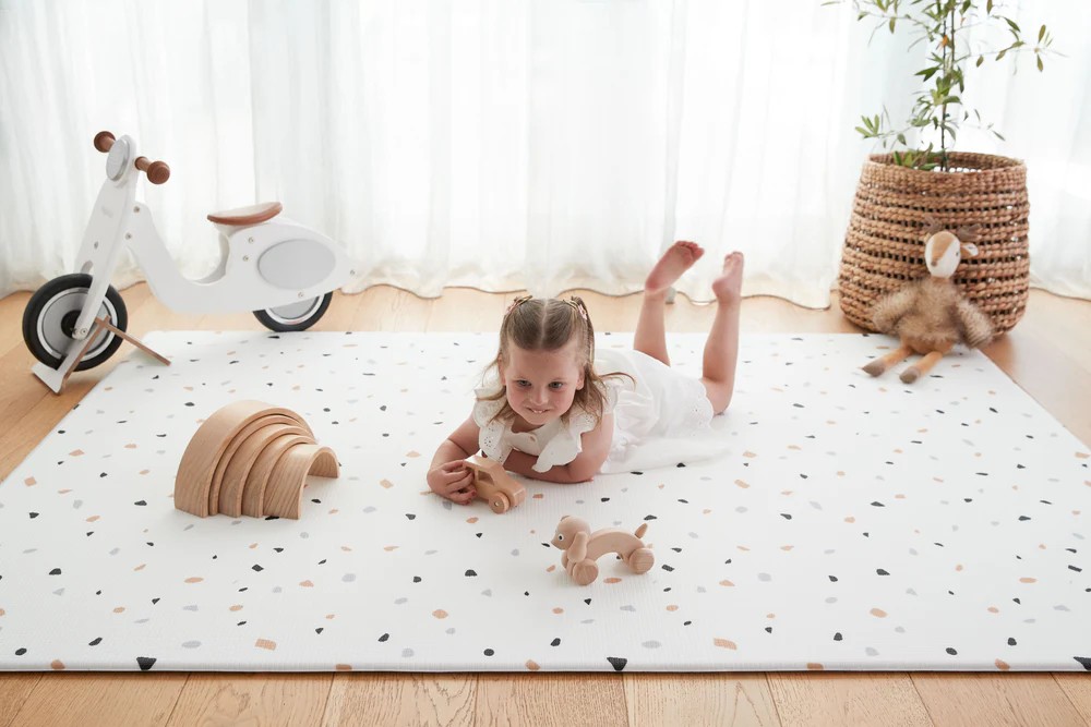 Harlow & Co - Terrazzo Natural Play Mat (Large)