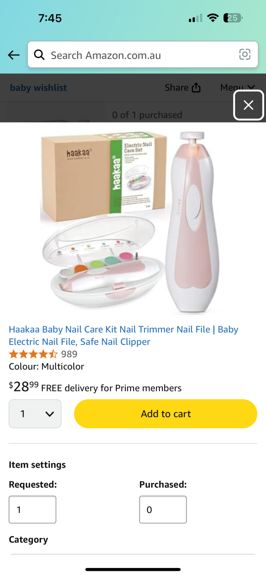 Electric Nail trimmer