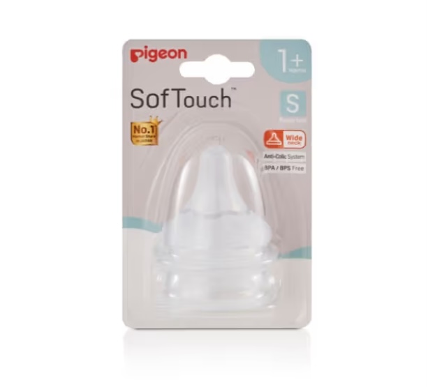 Pigeon SofTouch III Peristaltic + Teat S 2Pk