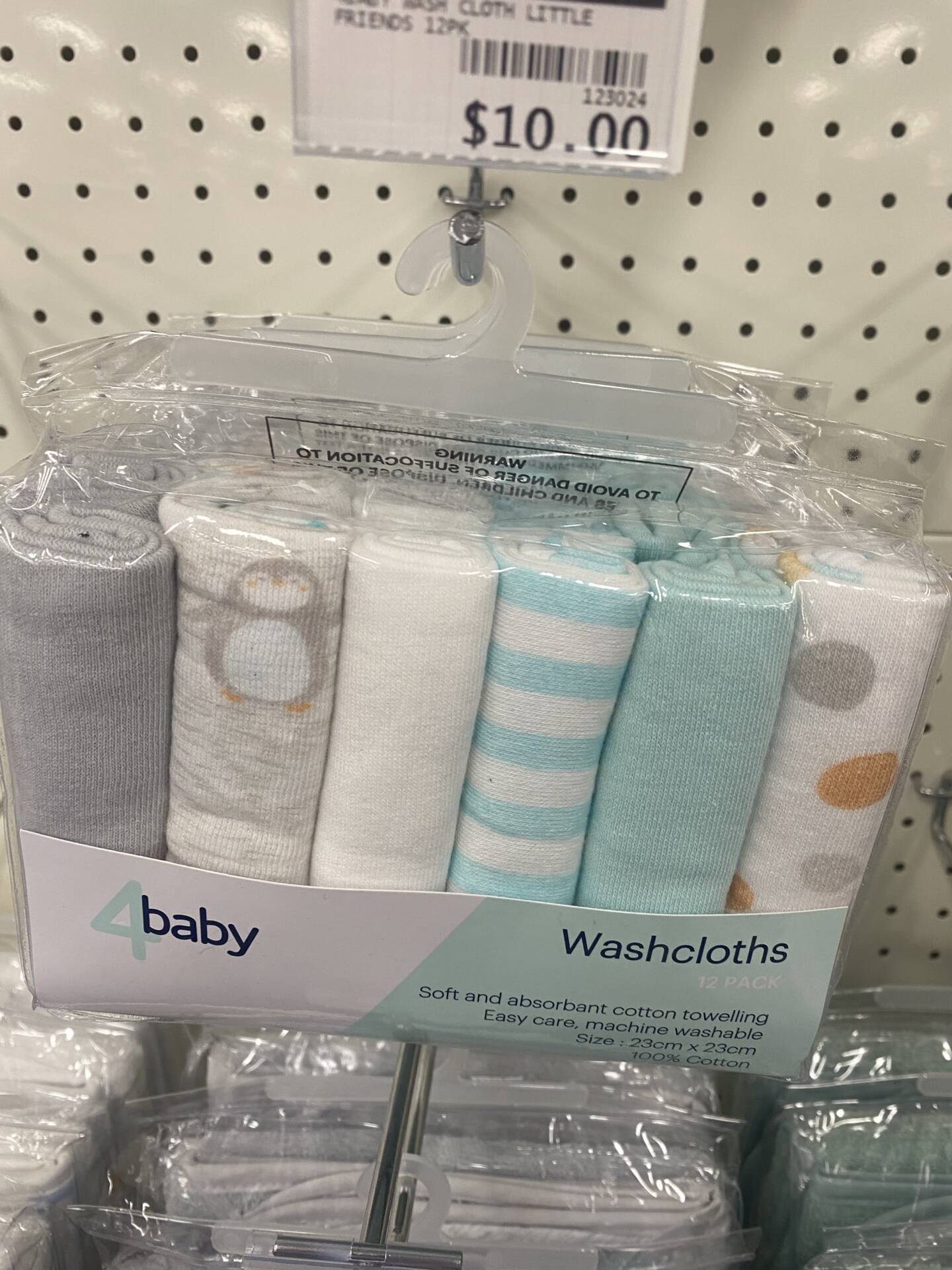 2 x Baby Washcloths