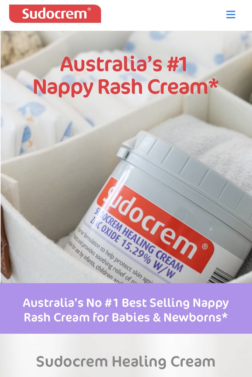 2 x Sudocrem for nappy rash