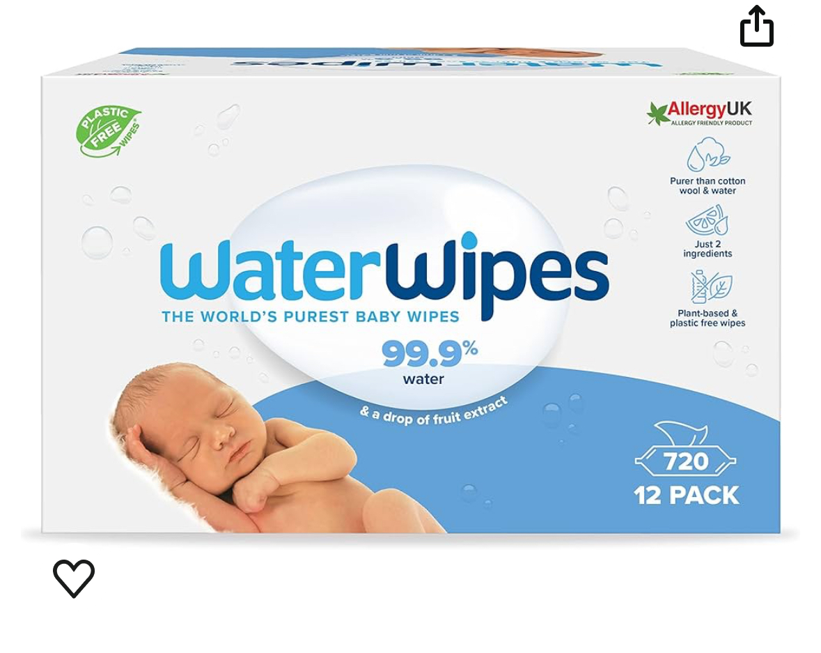 Water wipes 720 count pack of one