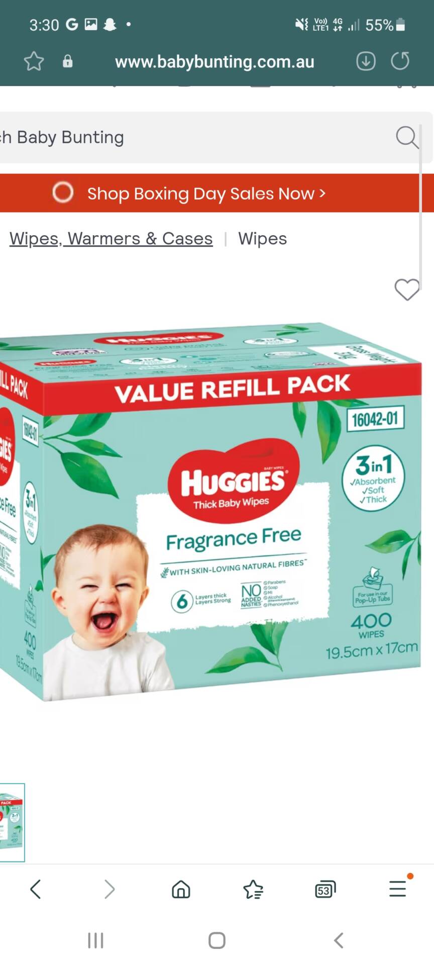 Wipes and cotton buds