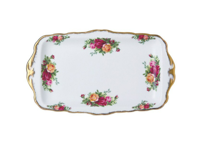 Old Country Roses Sandwich Tray