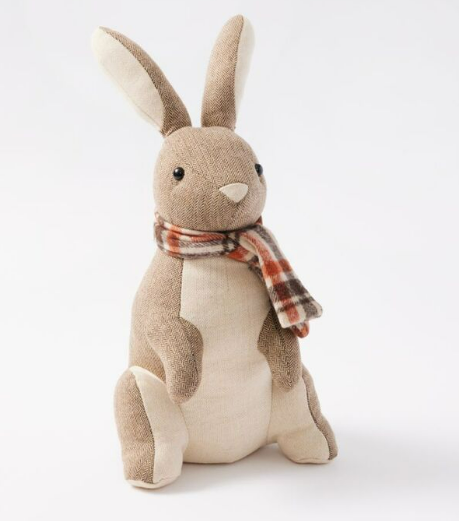 Soren Bunny Door Stop Linen