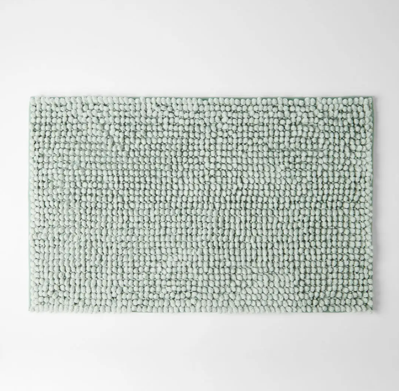 Bobble Melange Bath Mat - Sage