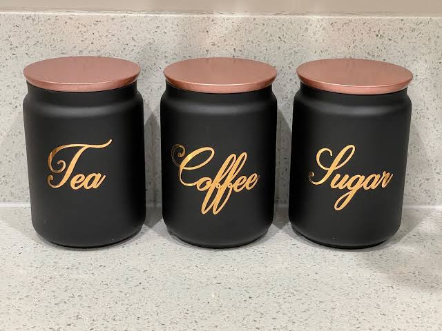 Sugar, Coffee and Tea Jars