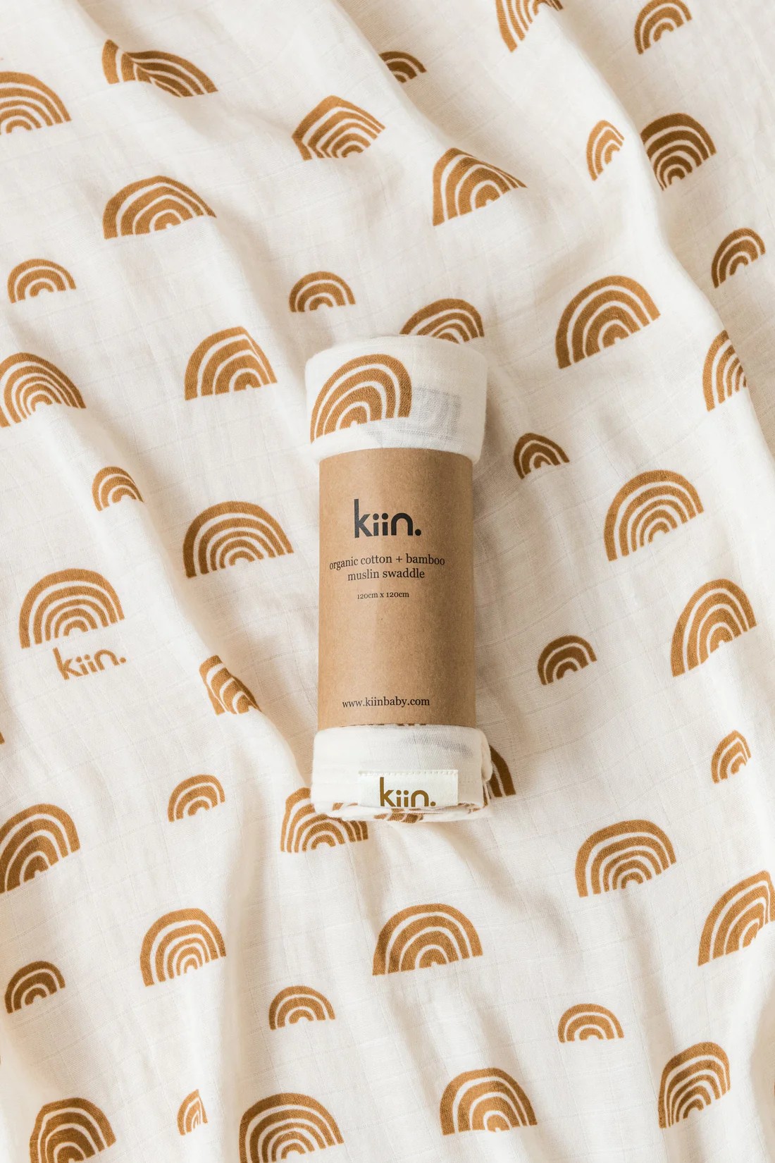 Kiin - Organic Swaddle - Neutral Rainbow