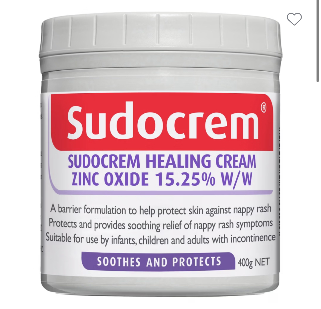 Sudocrem Healing Cream Tub - 400 Grams