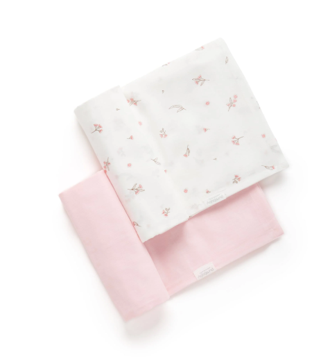 2 Pack Blossom Muslin Wrap