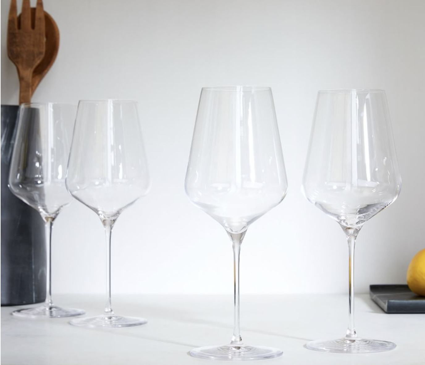 White wine glasses