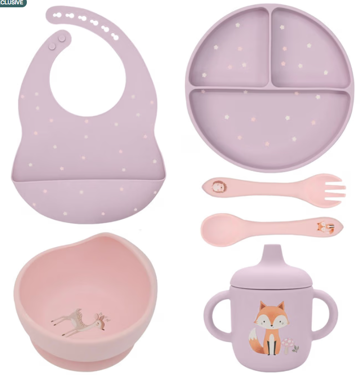 Little Rawr My First Feeding Set - Forest Friends 6 Piece