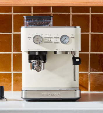 Semi Automatic Espresso Machine with Burr Grinder