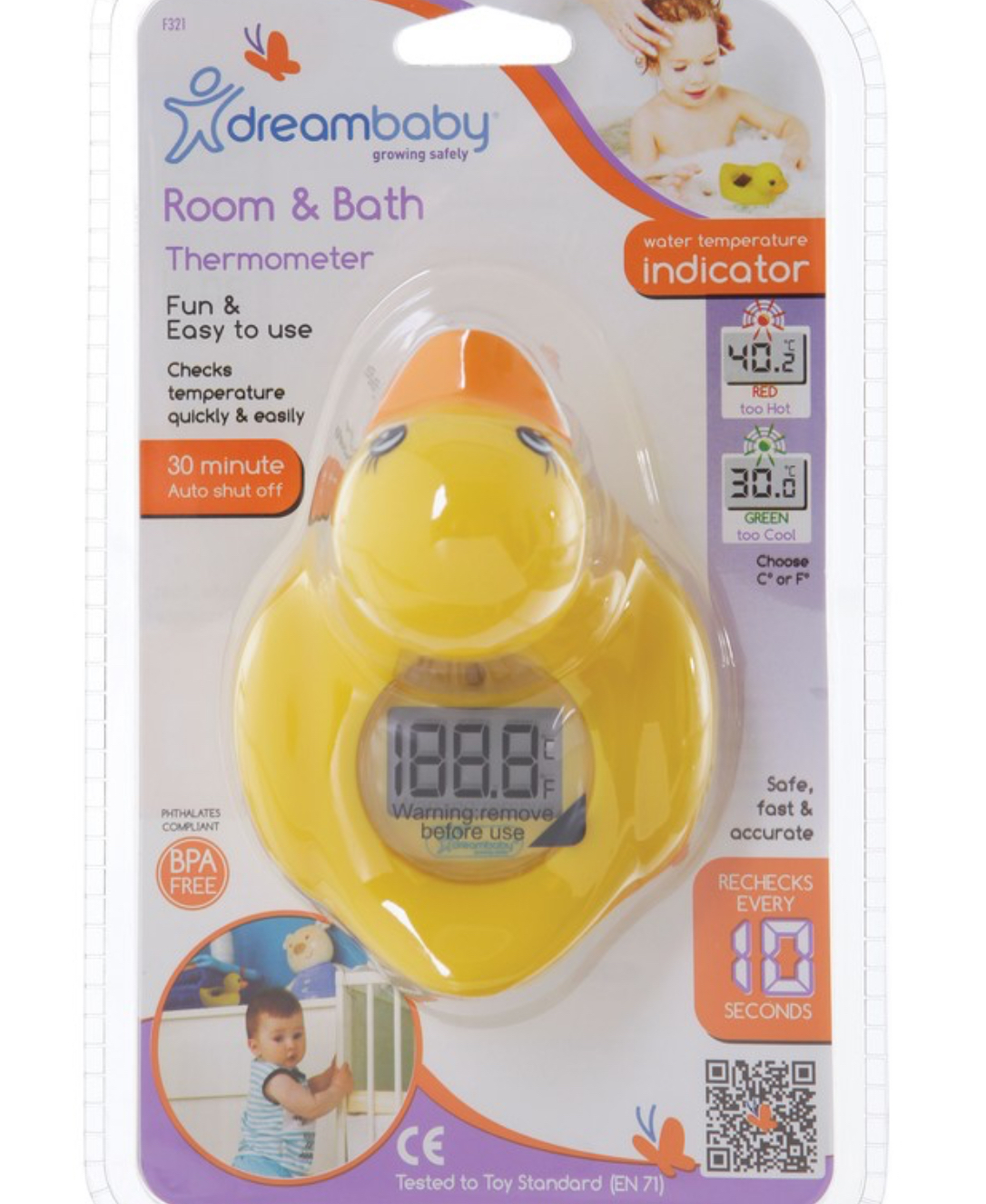 Dreambaby Room & Bath Thermometer - Duck