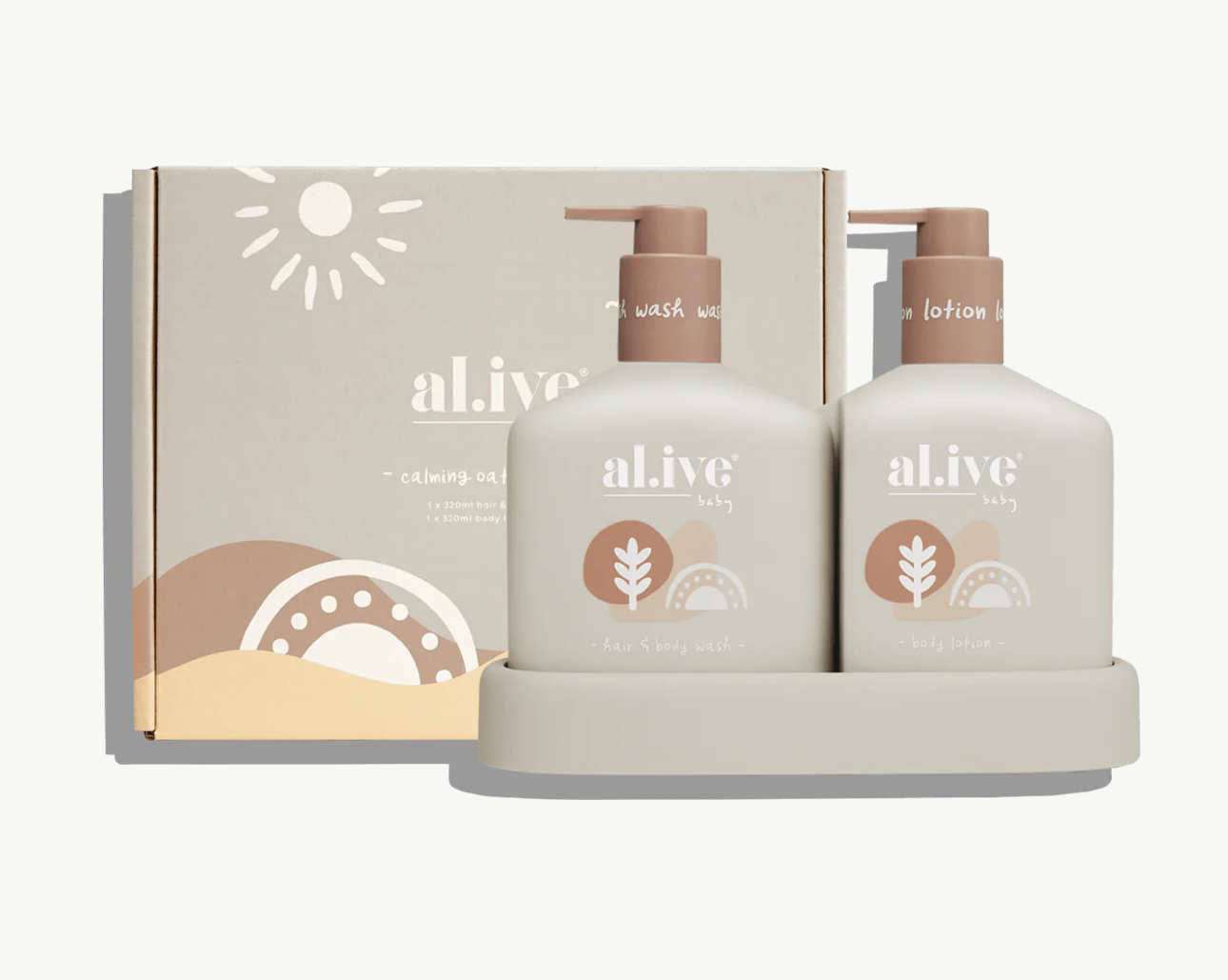 al.ive Baby Hair & Body Duo - Calming Oatmeal