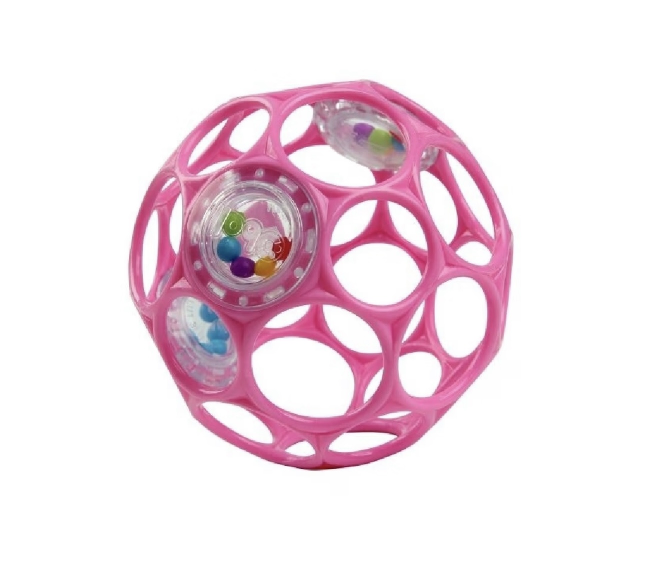 Oball Rattle Easy-Grasp Ball - Pink