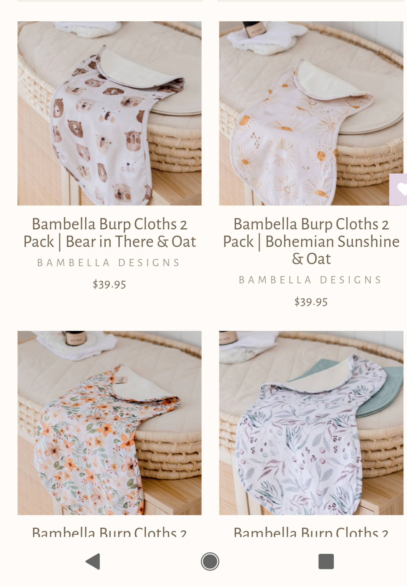 Burp cloths