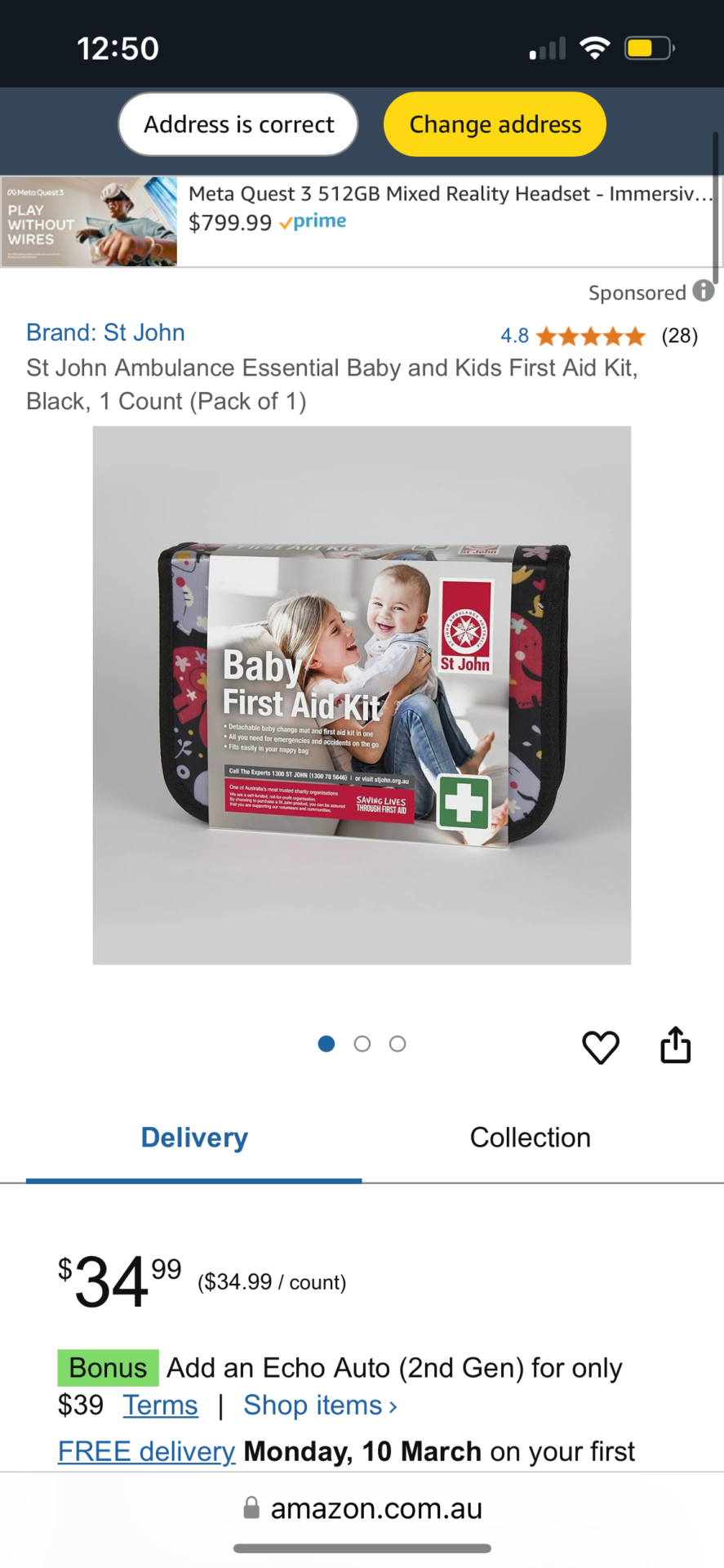 Baby first aid kit