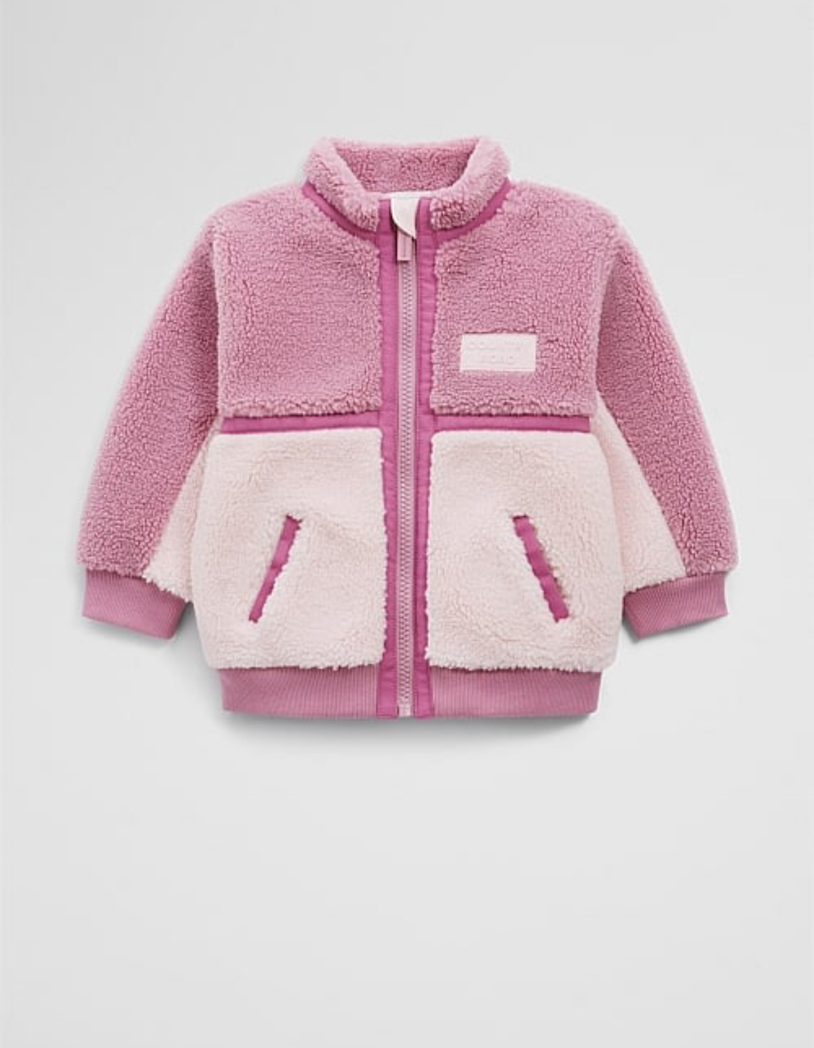 Recycled Polyester Sherpa Zip-Through Jacket
