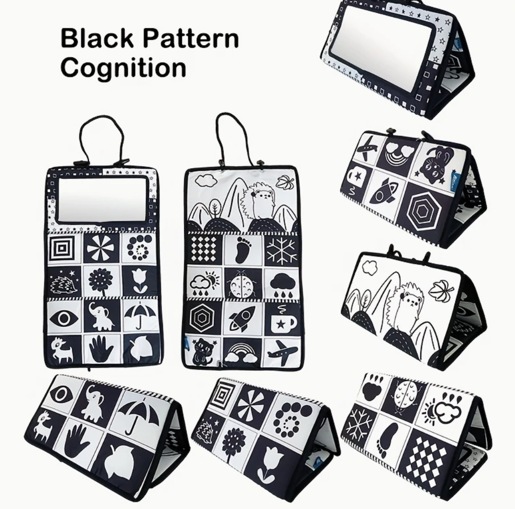 High-Contrast Tummy Time Mirror Toy