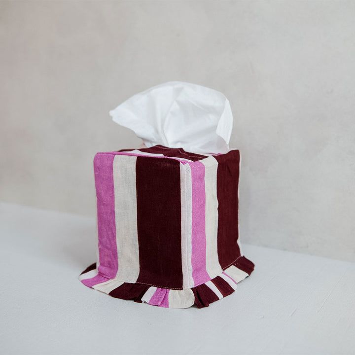 Linen Tissue Box Cover