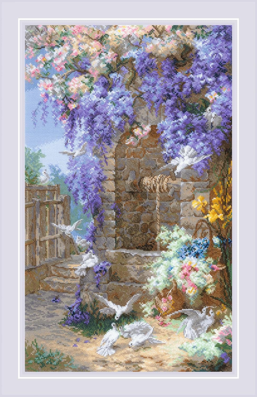 "Spring After E. Bidou 2279" Cross stitch kit by Riolis