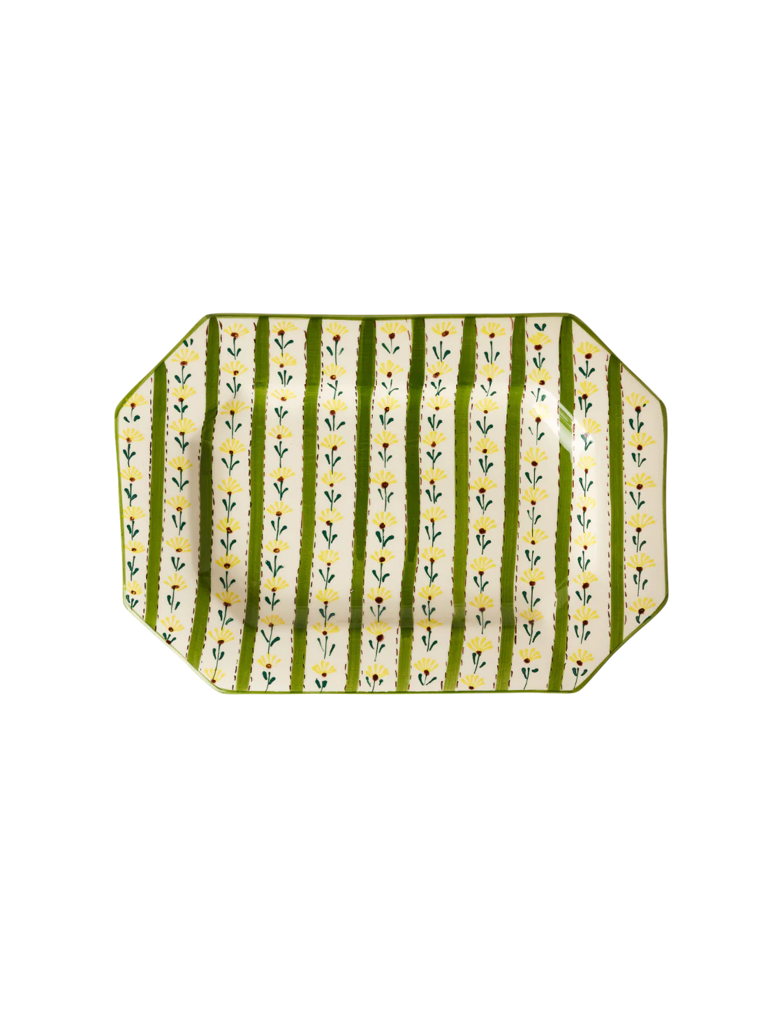 Chita Yellow Octagonal Platter