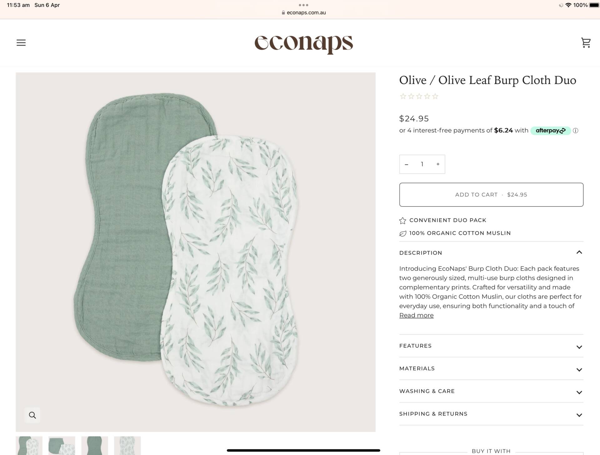 Burp cloths