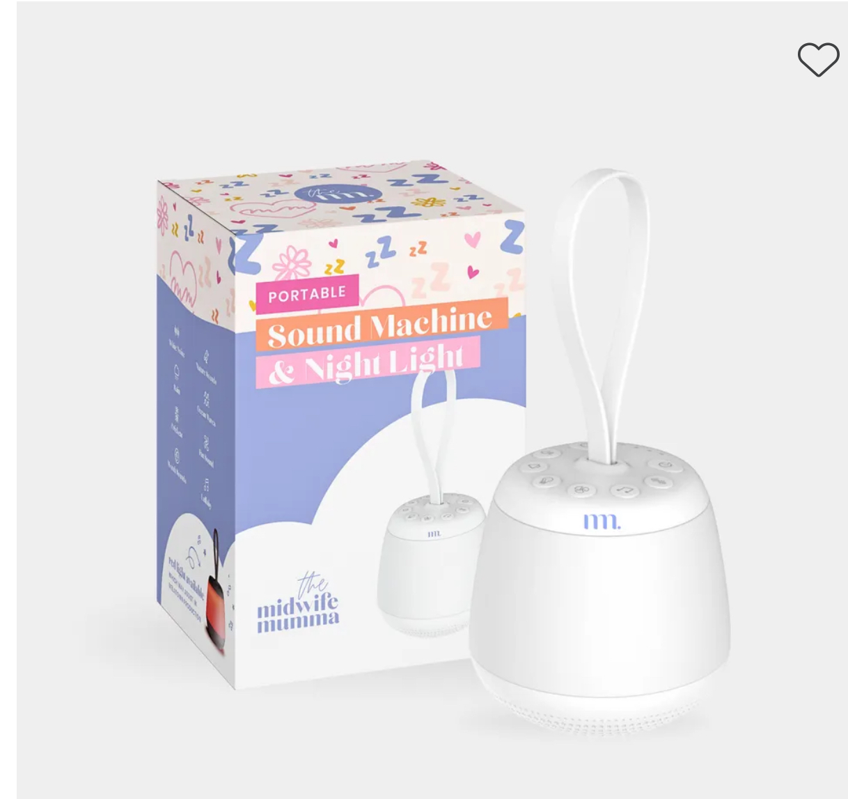 The Midwife Mumma Portable Sound Machine & Light - Sleepy Time
