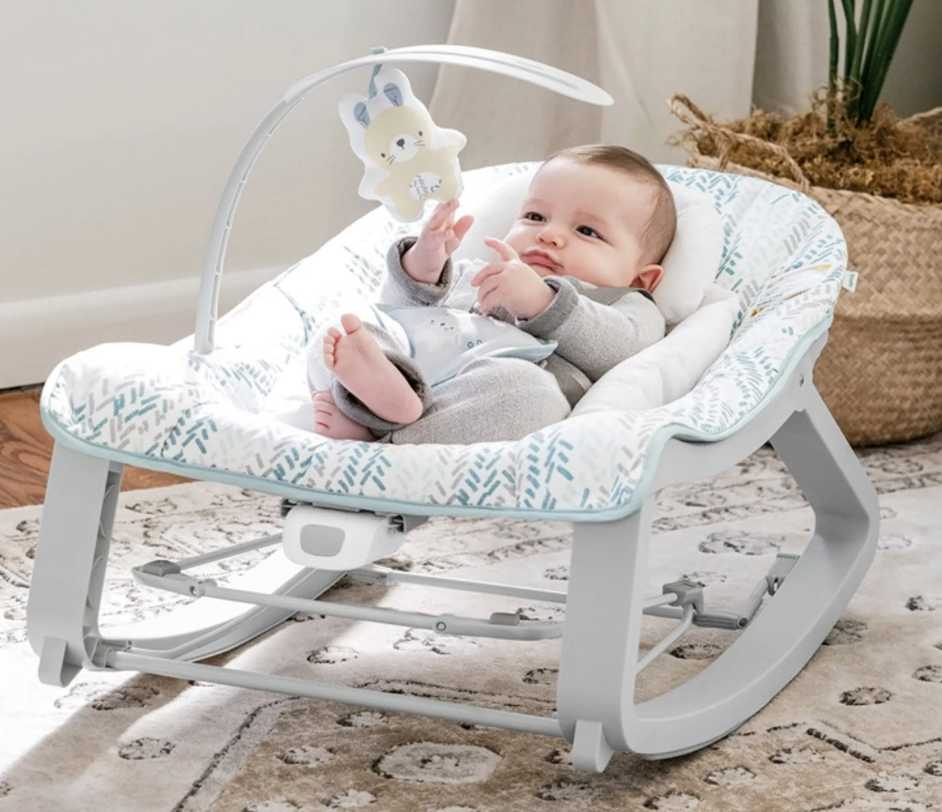 Ingenuity Keep Cozy 3-in-1 Grow with Me Bounce & Rock Seat - Spruce