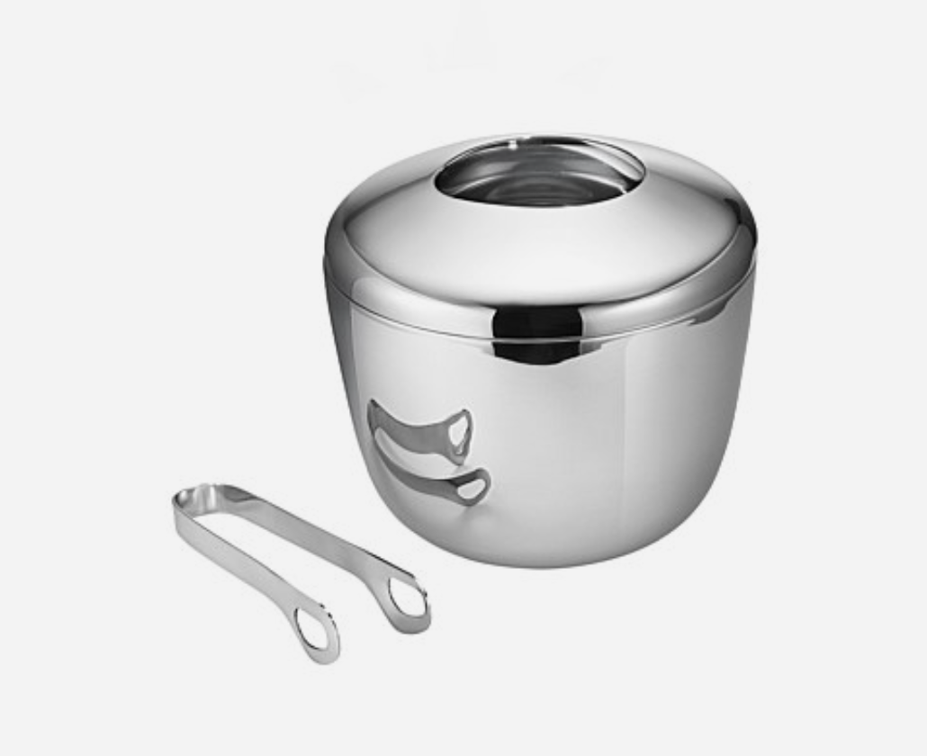 Georg Jensen Sky Ice Bucket & Ice Tong
