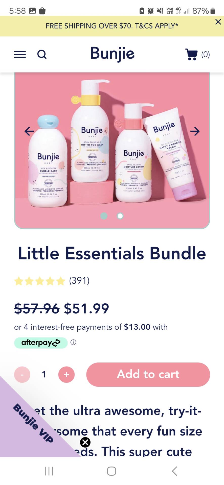 Bunjie baby products