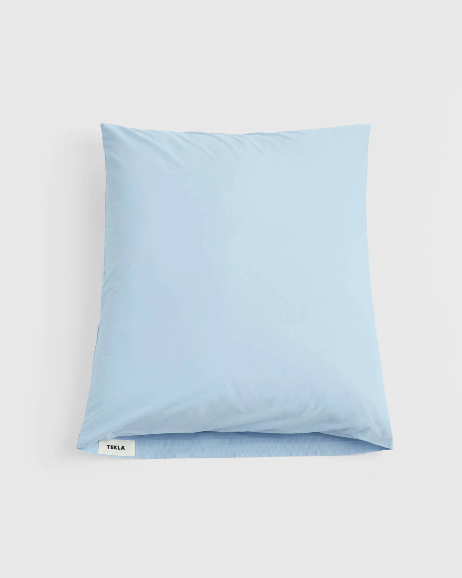 Percale Pillow Sham Set of Two, Morning Blue