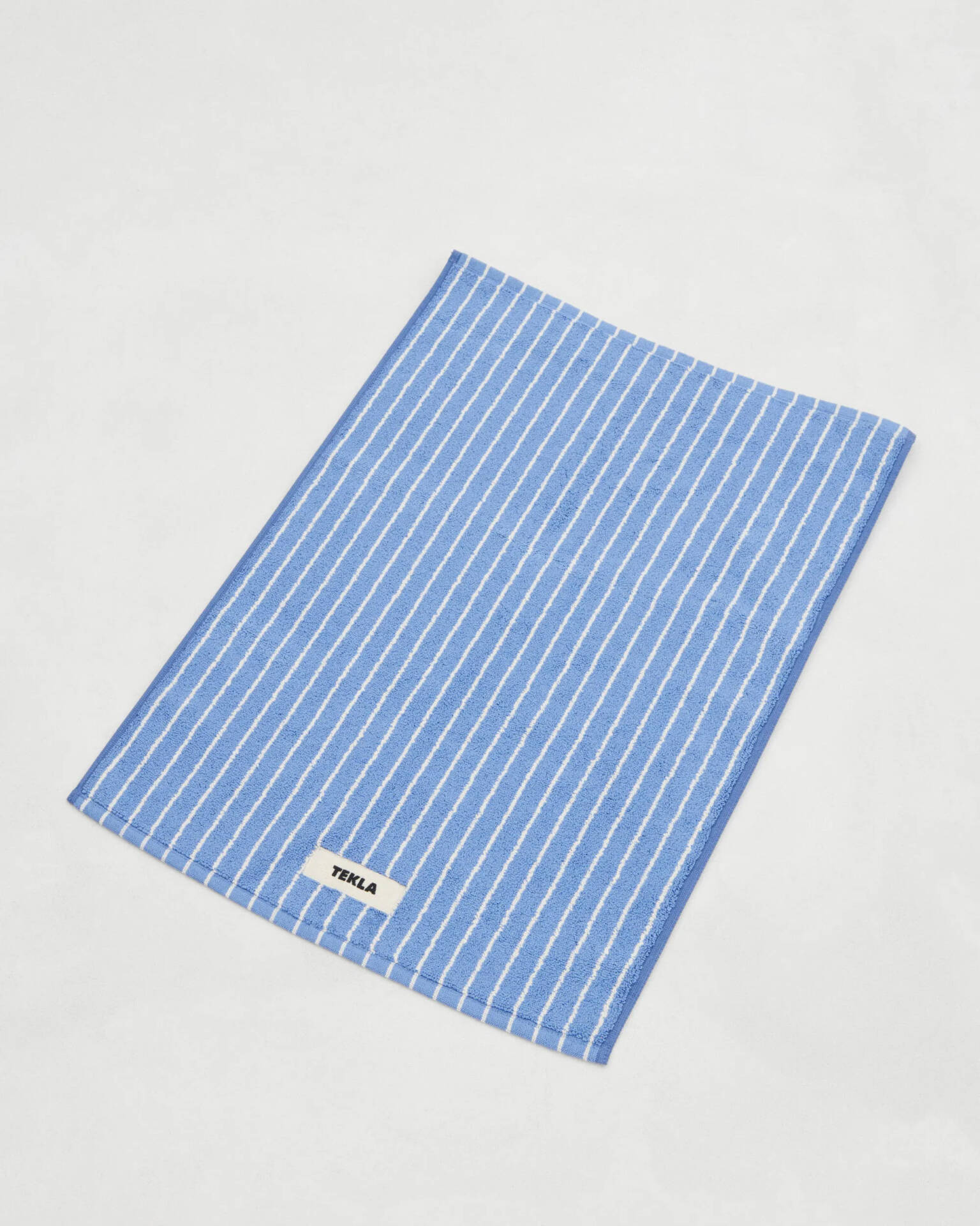 Bath Mat, Clear Blue Stripes