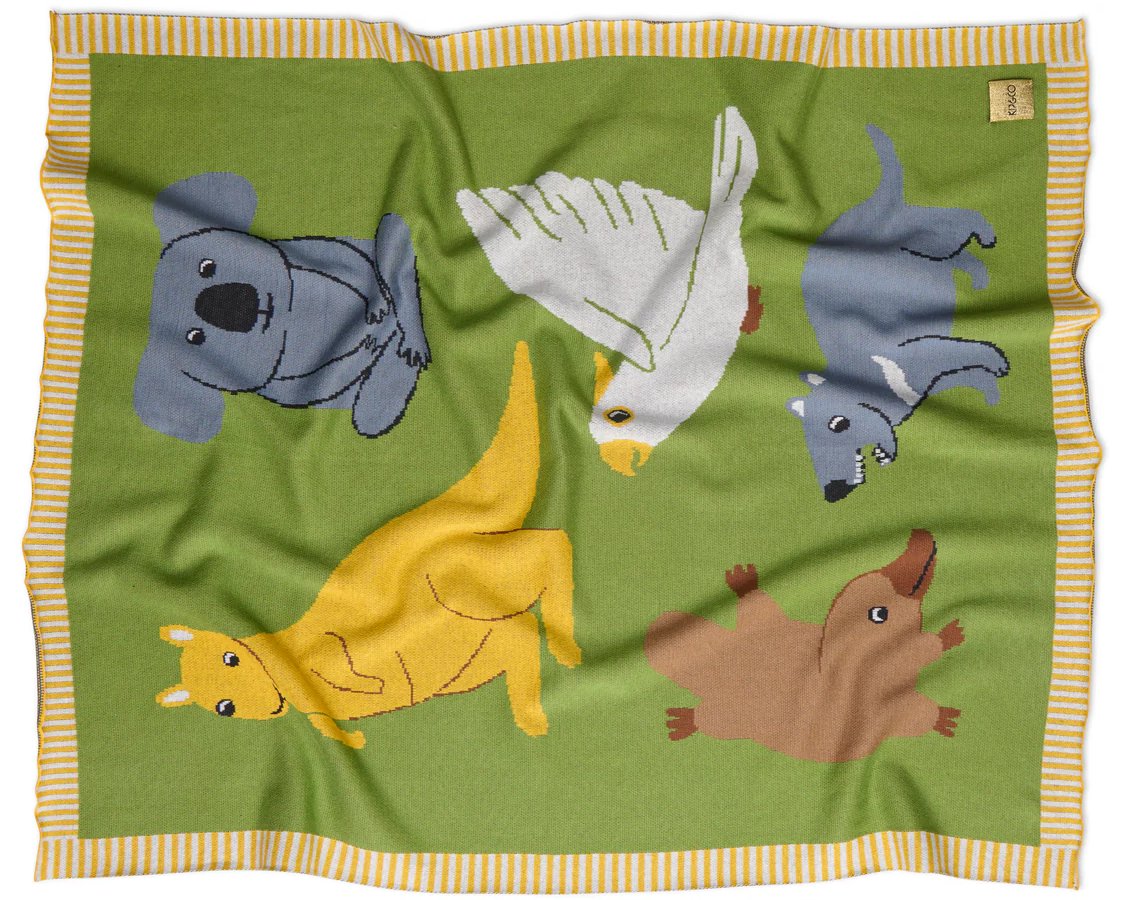 100% Organic Knitted Blanket