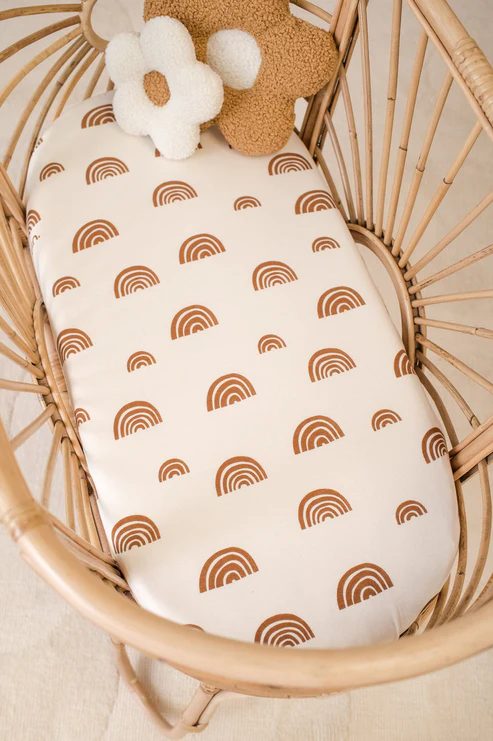 Organic Bassinet Sheet - Rainbow