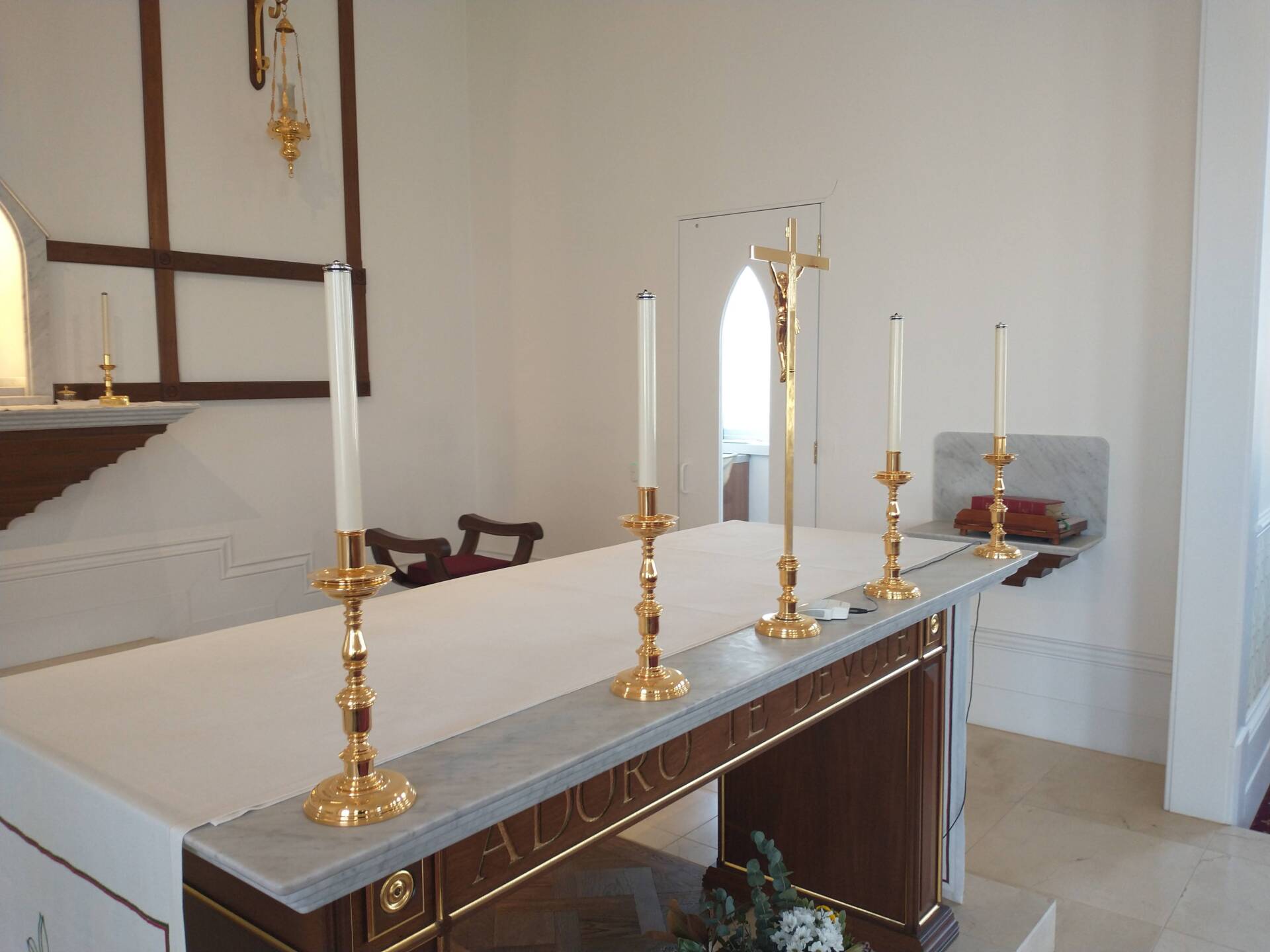 Candles and Crucifix