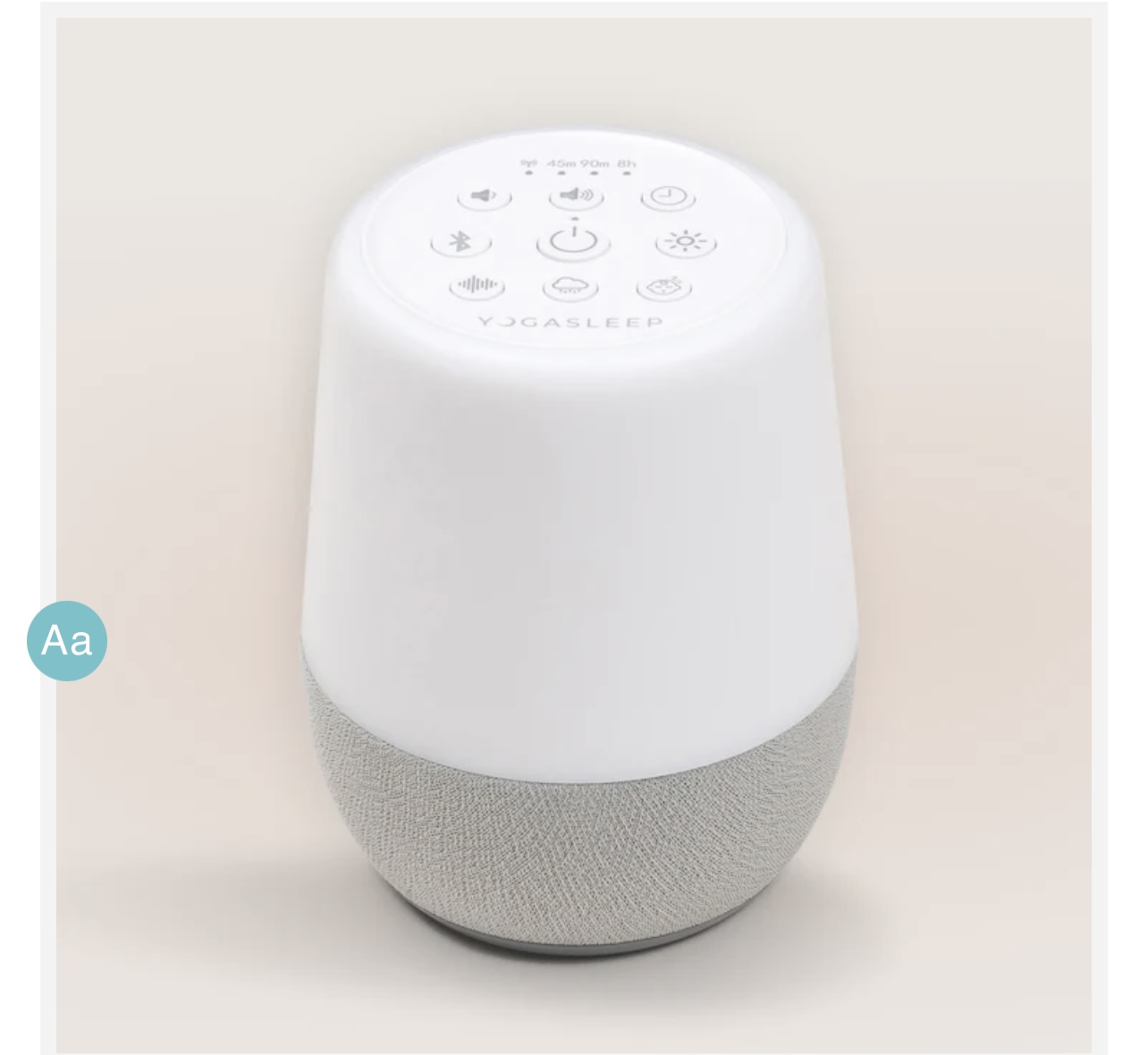 Yoga sleep Duet White Noise Machine with Night Light and Wireless Speaker