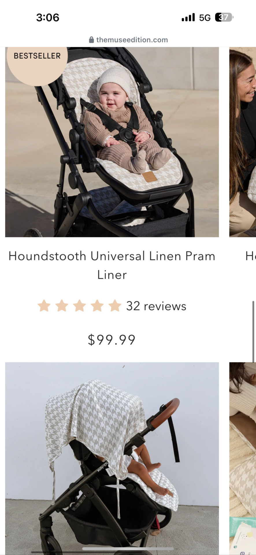 Pram liner