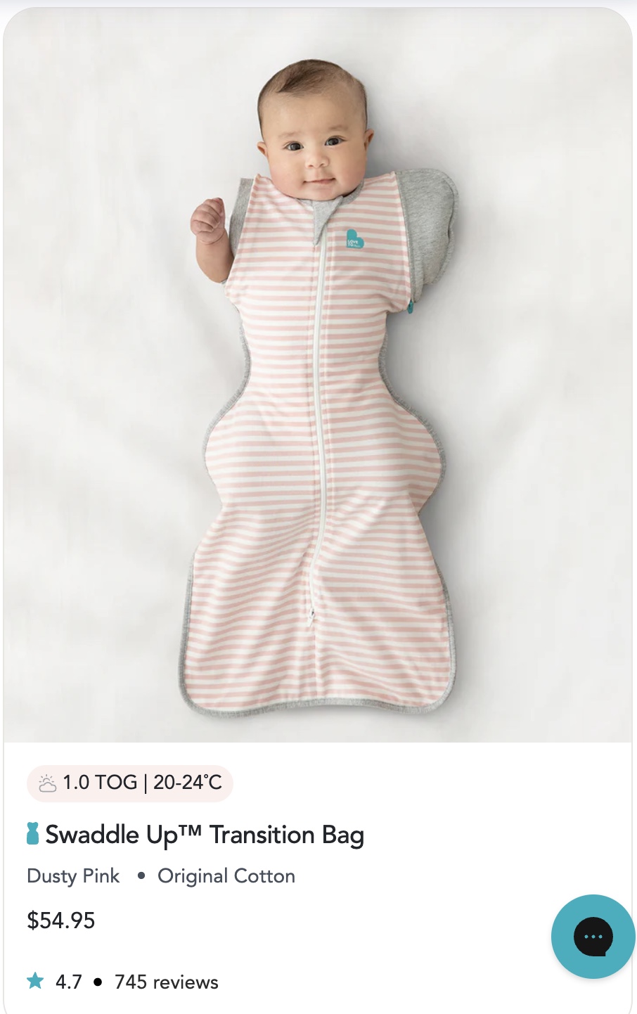 Swaddle up transition bag