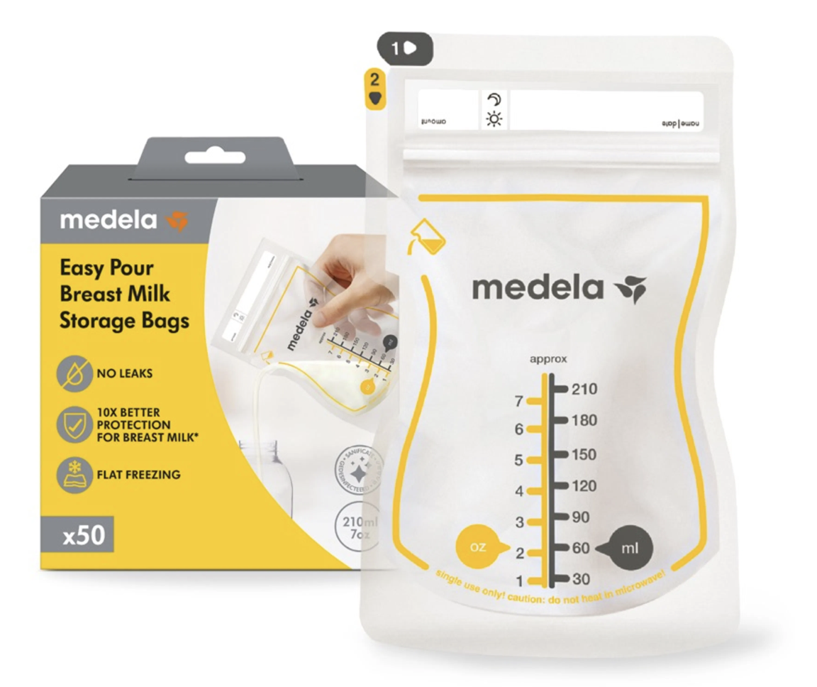 Medela Easy Pour Breast Milk Storage Bags 50 Pcs