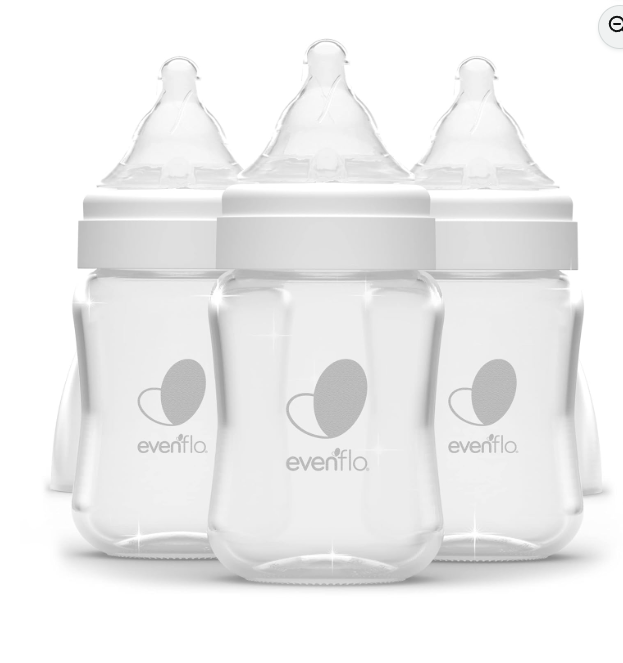 Evenflo Feeding Balance + Wide Neck Glass Bottles - 6oz 3 Pack Amazon