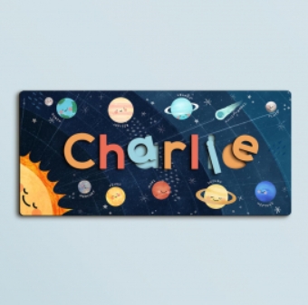 Personalised wooden name puzzle