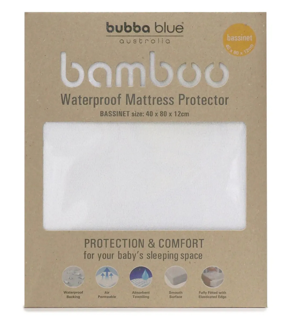 Bubba Blue Bamboo Mattress Protector Bassinet
