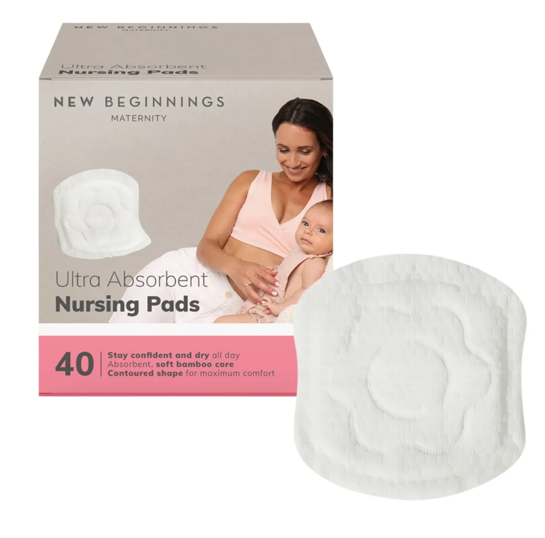 New Beginnings Bamboo Disposable Breast Pads 40 Pack