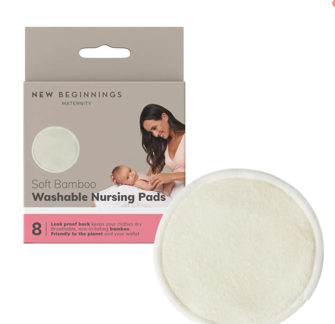 New Beginnings Washable Breast Pads 8 Pack
