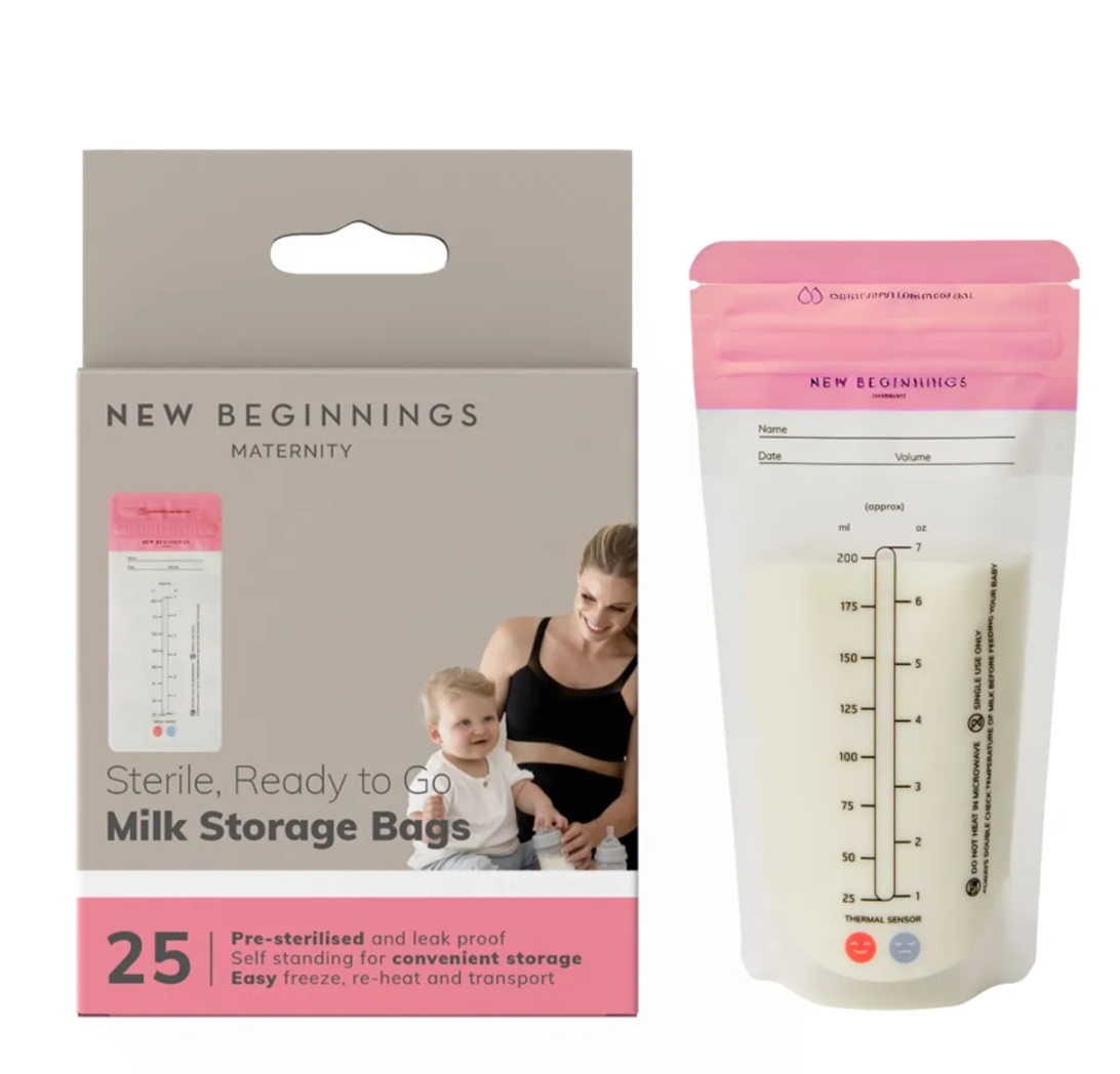 New Beginnings Breast Milk Storage Bags 25Pack