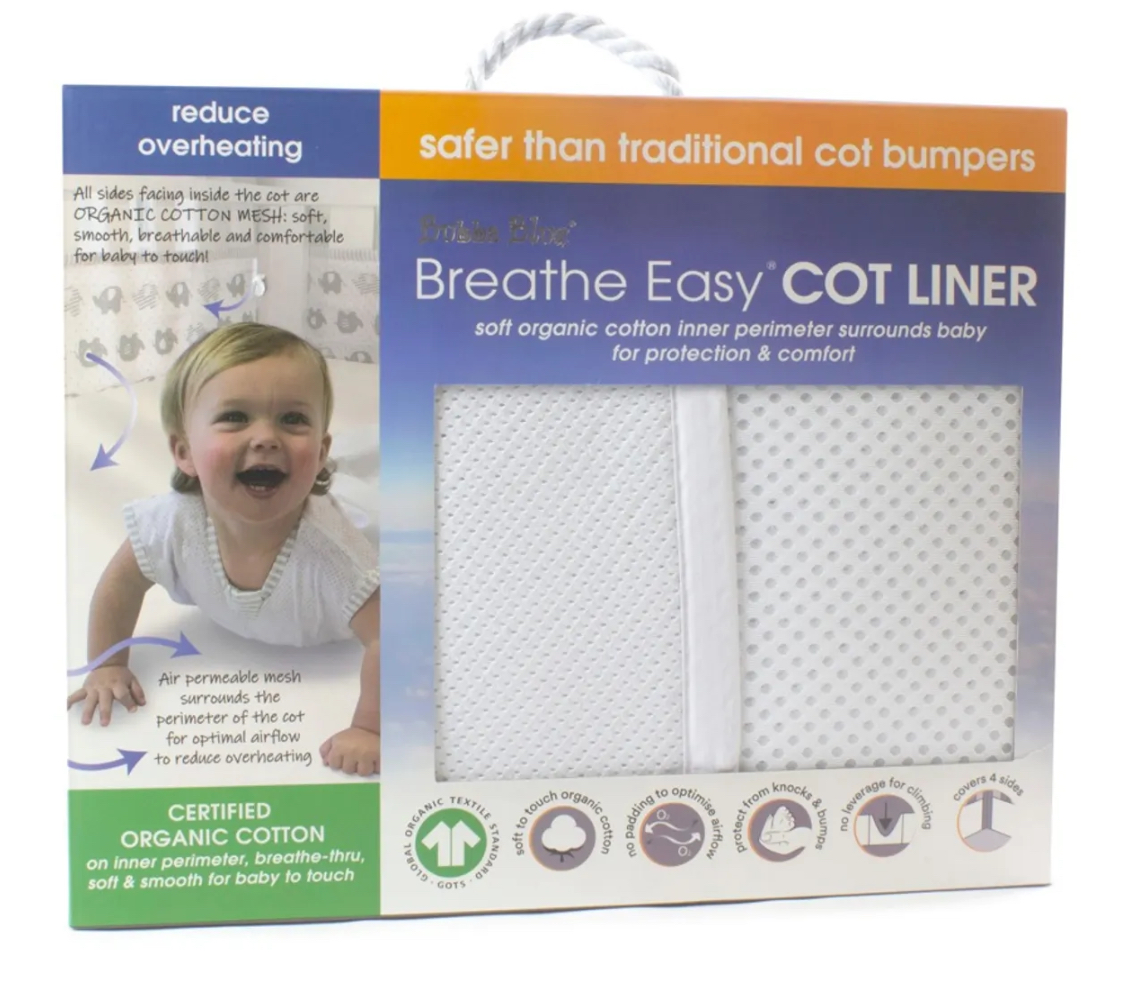 Bubba Blue Breathe Easy Cot Liner White