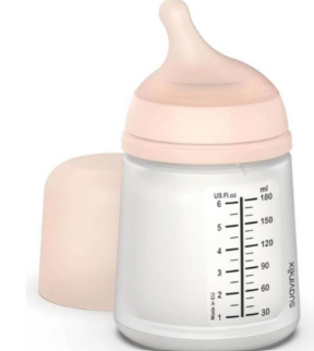Suavinex Zero Zero Anti-Colic Bottle 180ml with Silicone Teat - Adaptable Flow 0m+